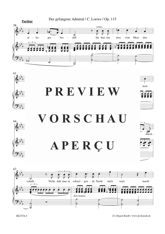 gallery: Der gefangene Admiral Op. 115, , Gesang + Klavier