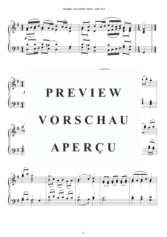 Produktgalerie: Seite 7 von 11 Suite No. 3 - Antiche Arie e Danze, , Klavier Solo