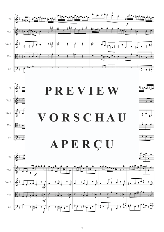Produktgalerie: Seite 5 von 11 Concerto No.7 to 5 in D_Moll Op.5, , Querflöte Solo und Streicher Ensemble