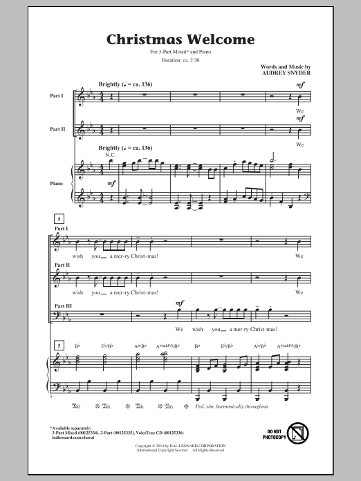 Produktbild zu: Christmas Welcome
