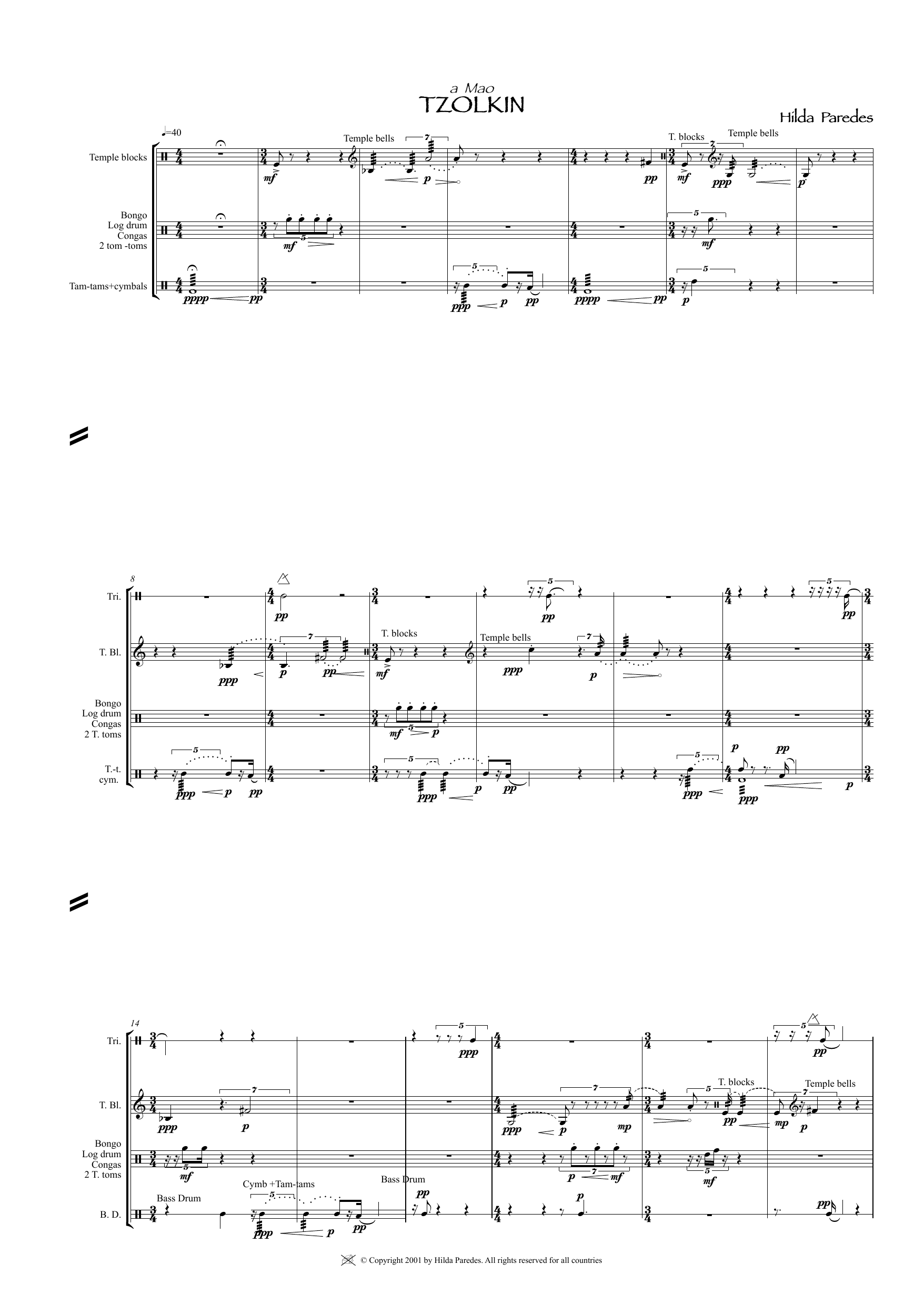 Produktgalerie: Seite 1 von 1 Tzolkin, Hilda Paredes, Percussion