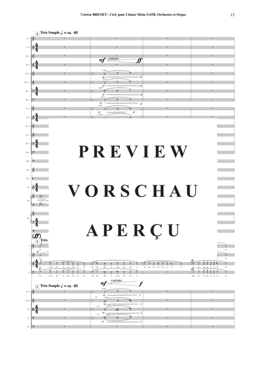 gallery: Ciels , , (Gemischter Chor, Orchester) nur Partitur