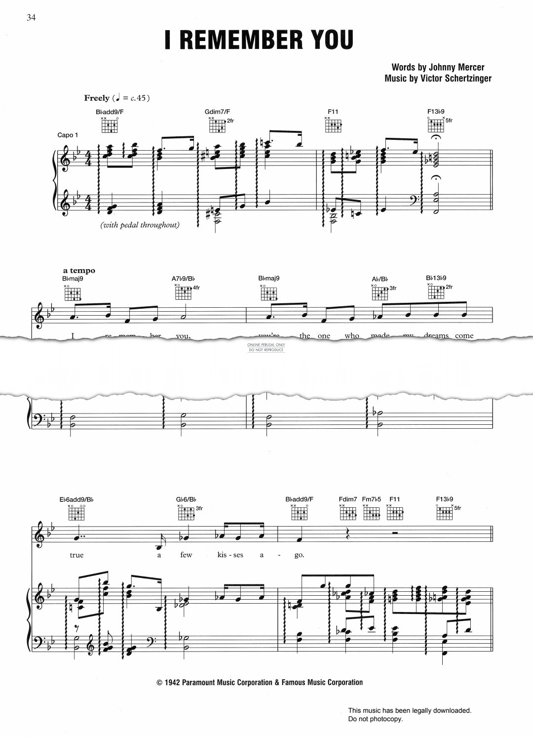 Product gallery: Page 1 of 1 I Remember You (from 'The Fleet's In'), George Michael