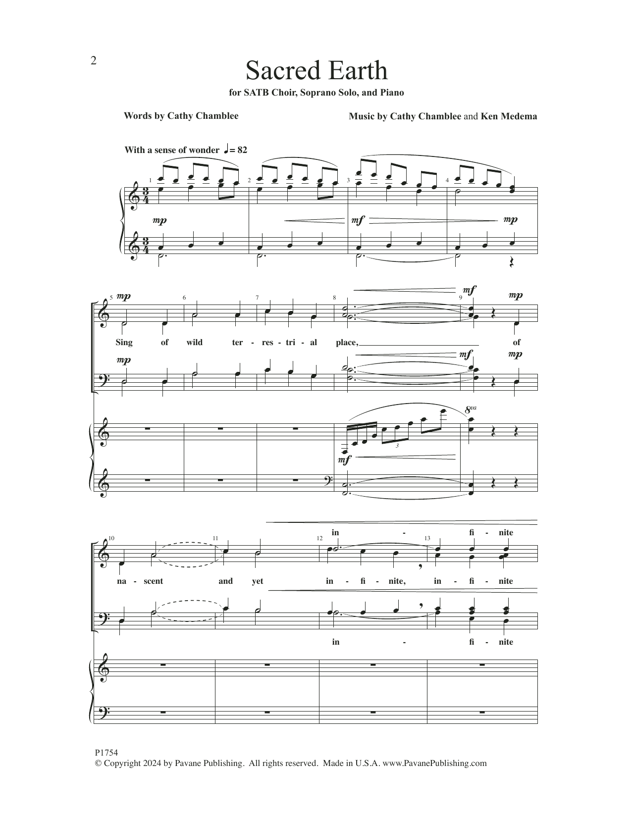 Produktgalerie: Seite 1 von 1 Sacred Earth, Cathy Chamblee, Chor
