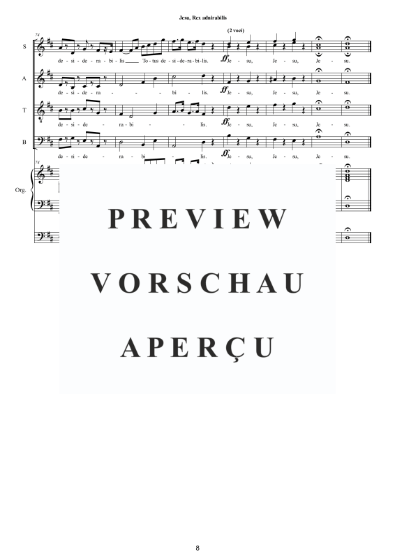 Produktgalerie: Seite 9 von 11 Jesu, Rex admirabilis, , Gemischter Chor und Orgel