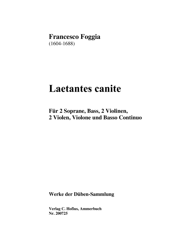 Produktbild zu: Laetantes canite