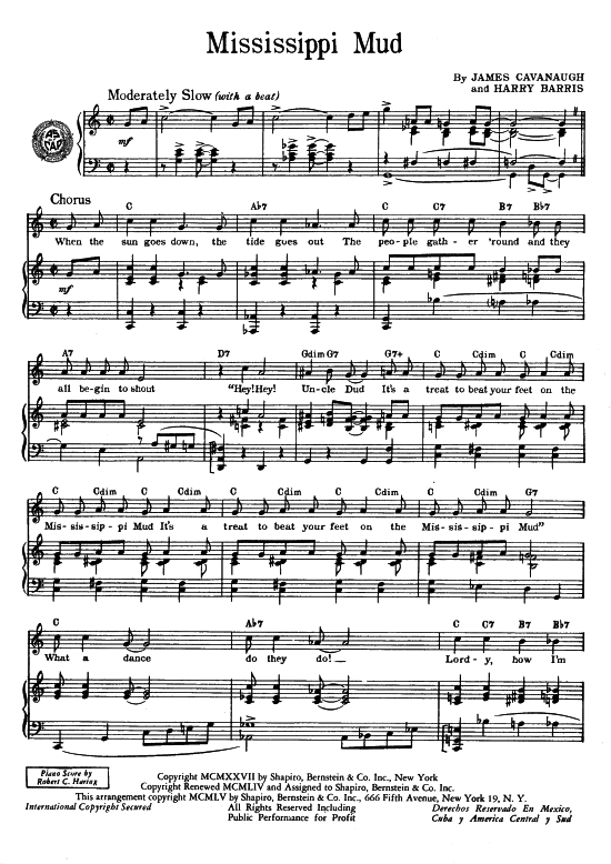 Product gallery: Page 1 of 8 Mississippi Mud ,  Rhythm Boys , Piano and Voice