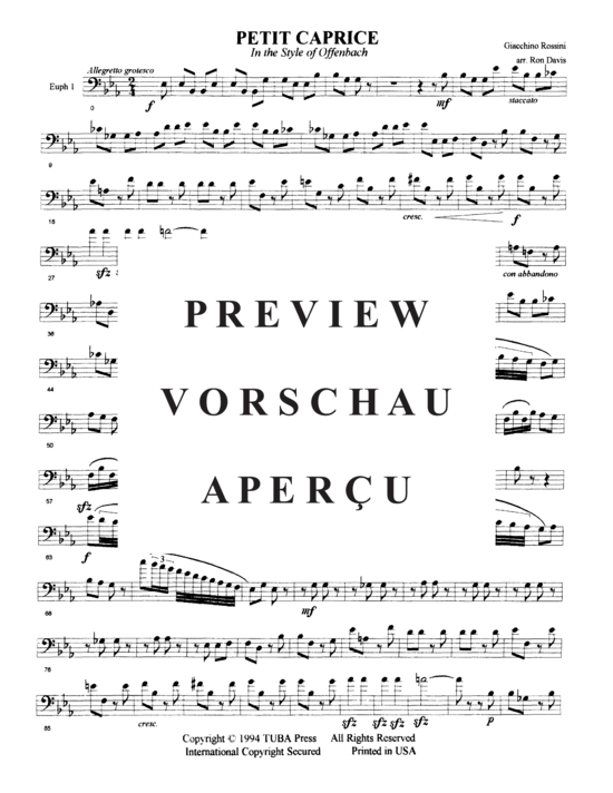 Product gallery: Page 14 of 21 Petit Caprice in the Style of Offenbach , , (Tuba Quartett EETT)
