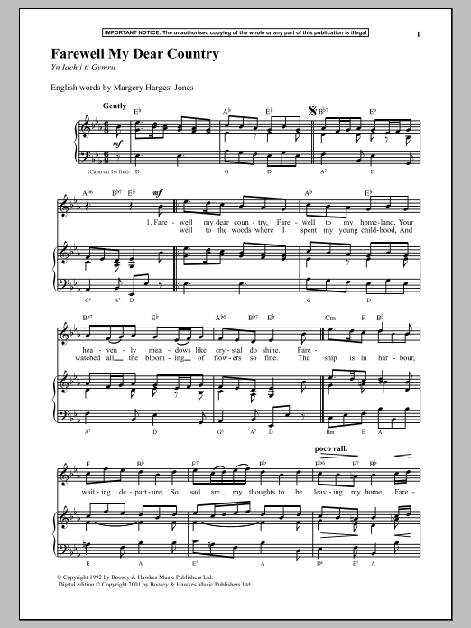 Product gallery: Page 1 of 1 Farewell My Dear Country, Anonymous