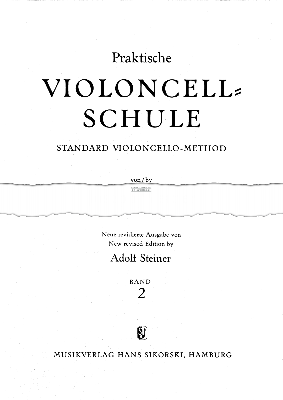 Product picture to: Practical Violoncello Tutor