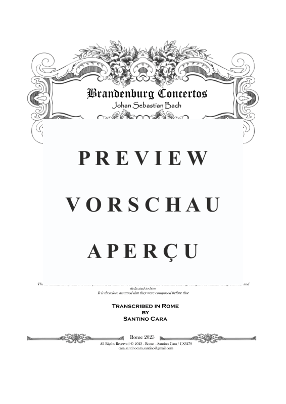 Product gallery: Page 2 of 11 Brandenburg Concerto No. 4 in G major BWV 1049, , Solo Piano