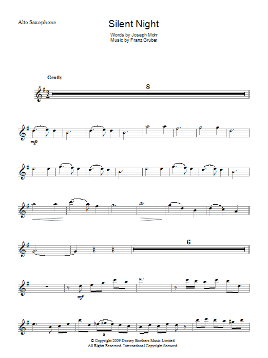 Product gallery: Page 1 of 1 Silent Night, Joseph Mohr