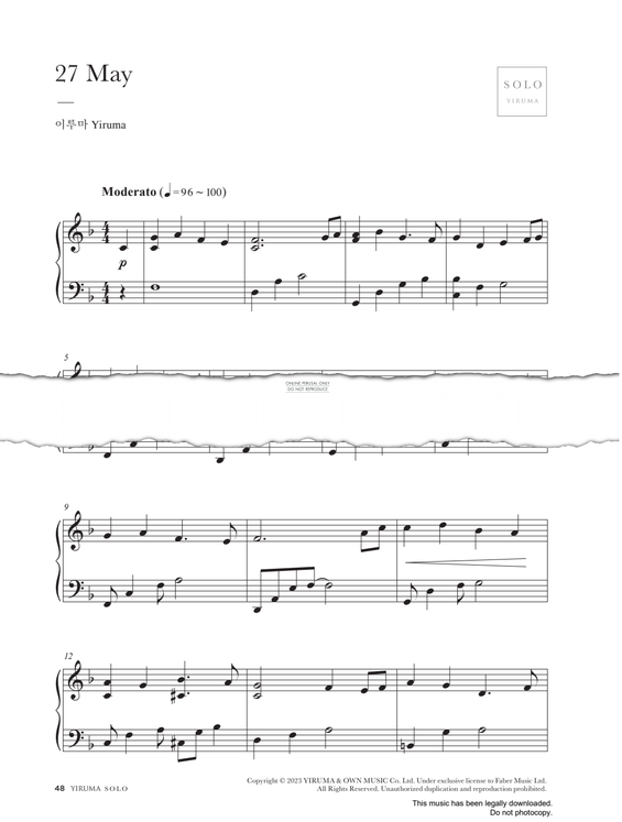 Produktgalerie: Seite 1 von 1 27 May, Yiruma, Klavier