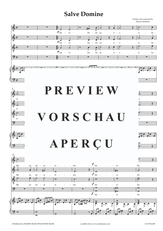 Produktgalerie: Seite 4 von 9 Salve Domine, , Gemischter Chor und Klavier