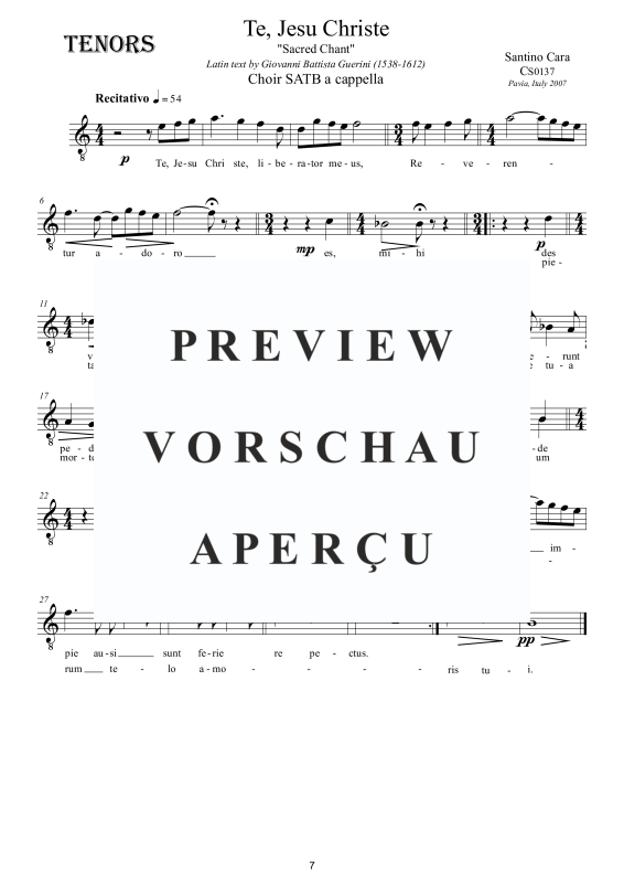 Produktgalerie: Seite 8 von 9 Te, Jesu Christe - Sacred Chant, , Gemischter Chor