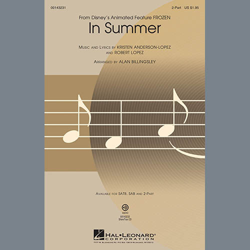 cover: In Summer (from Frozen) (arr. Alan Billingsley), Josh Gad, Chor