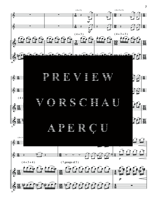 Produktgalerie: Seite 11 von 11 Bass Clarinet Double Concerto, , (Trio 2x Bass Klarinette und Klavier)