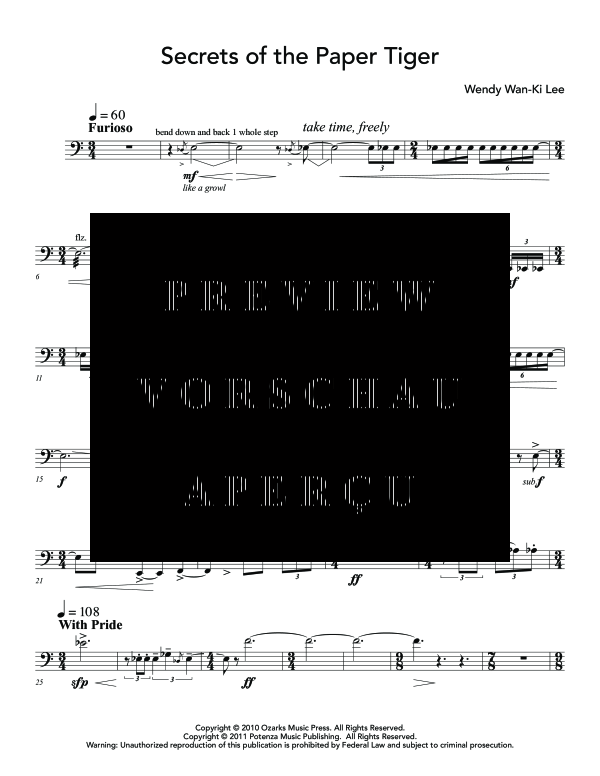 gallery: Secrets of the Paper Tiger, , (euphonium and piano)