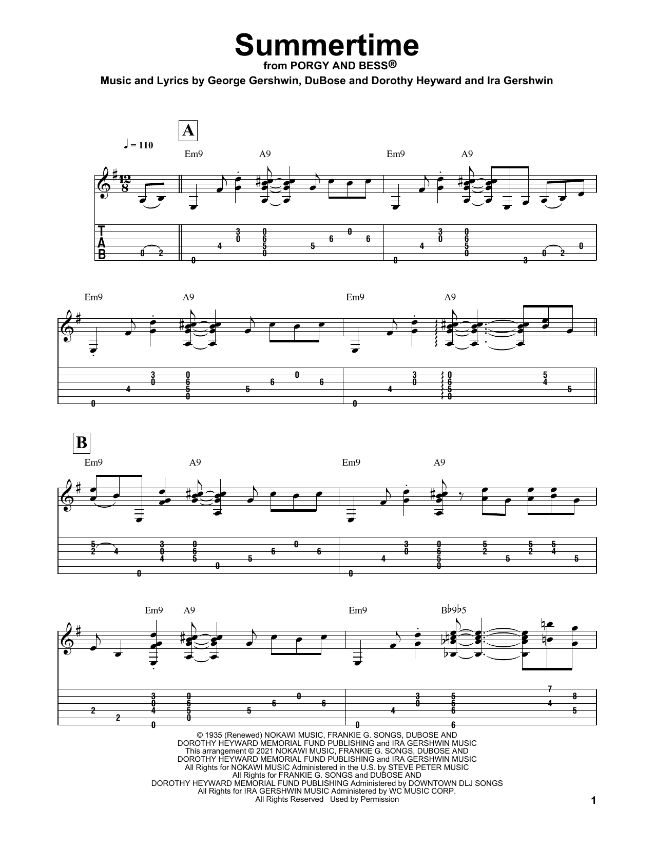 Product picture to: Summertime (arr. Matt Otten)
