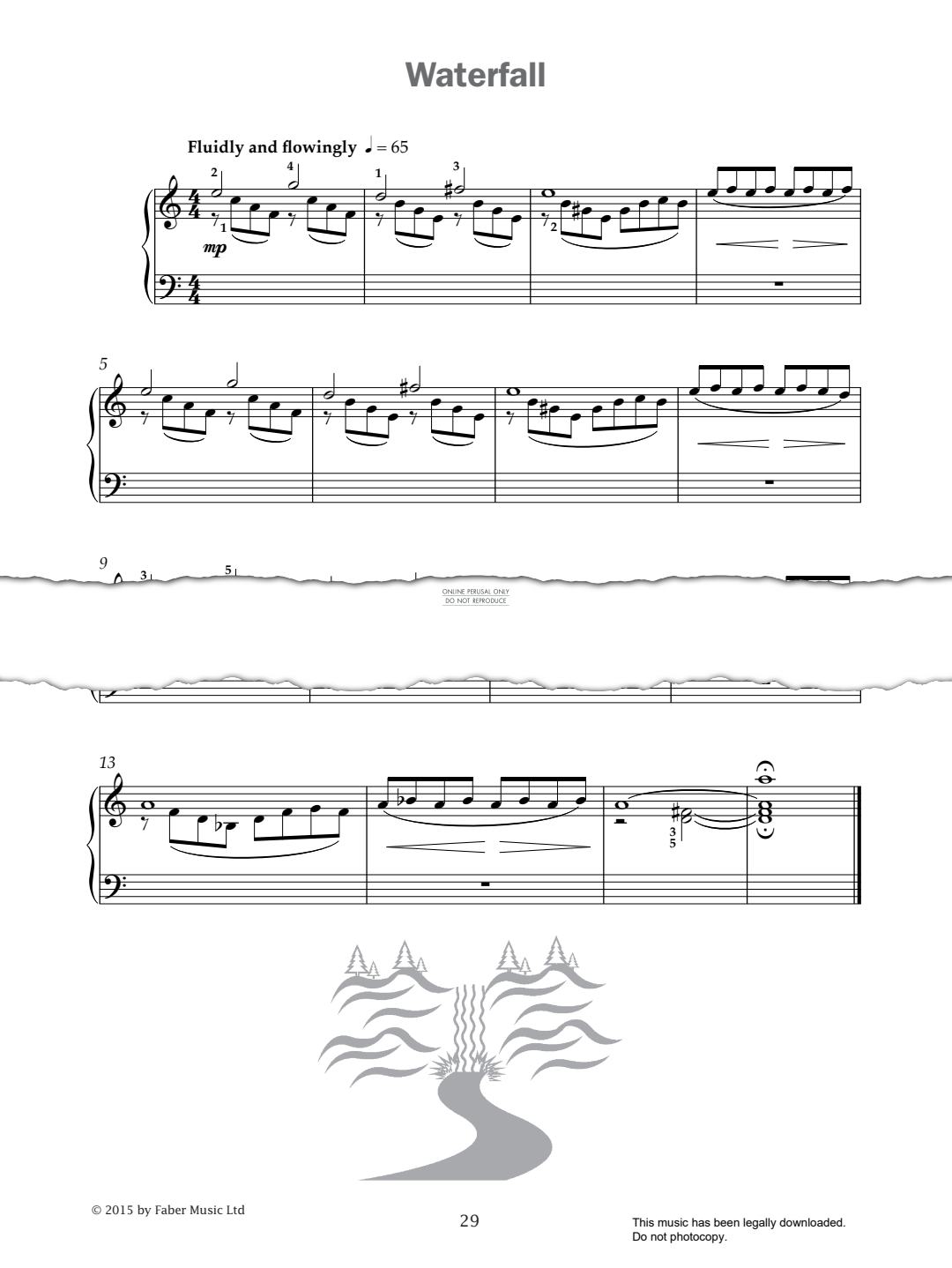 Produktgalerie: Seite 1 von 1 Waterfall (from 'Improve Your Sight-Reading! A Piece a Week Piano Grade 2'), Paul Harris, Klavier