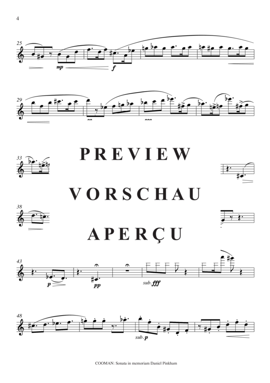 Product gallery: Page 5 of 19 Sonata in memoriam Daniel Pinkham , , (transverse flute)