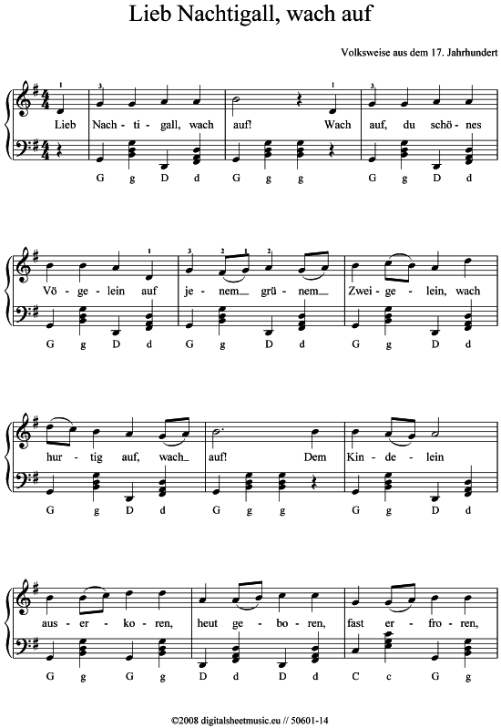 gallery: Lieb´, Nachtigall, wach auf, , 
