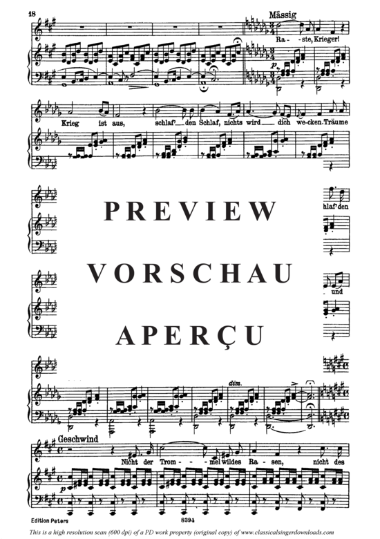 Product gallery: Page 4 of 7 Ellen's Gesang I, D.837, , High Voice and Piano