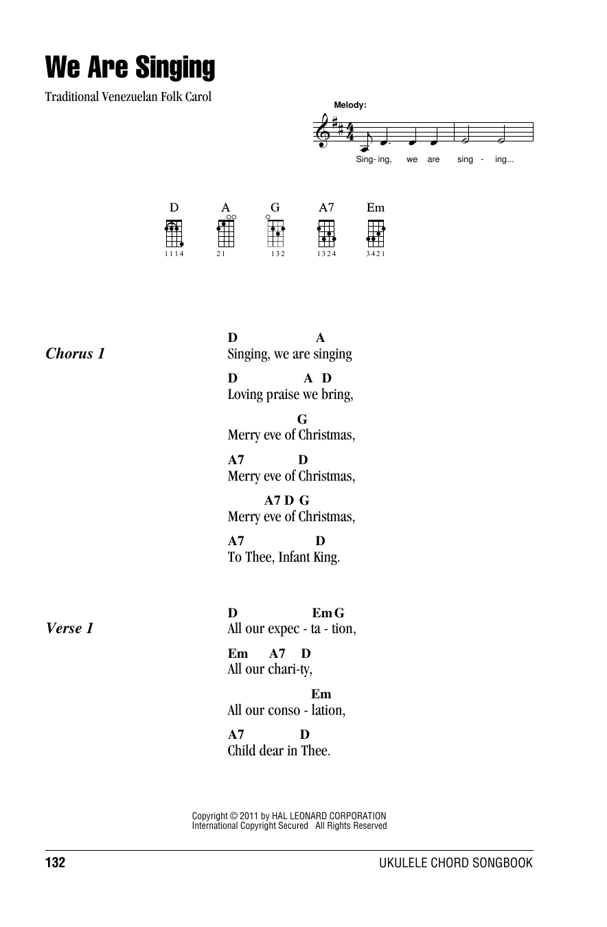Product gallery: Page 1 of 1 We Are Singing, Venezuelan Folk Carol
