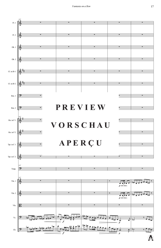 Produktgalerie: Seite 20 von 21 Fantasia on a Row , , (Orchester)