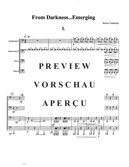 Product gallery: Page 3 of 21 From Darkness...Emerging , , (Tuba Quartett EETT)