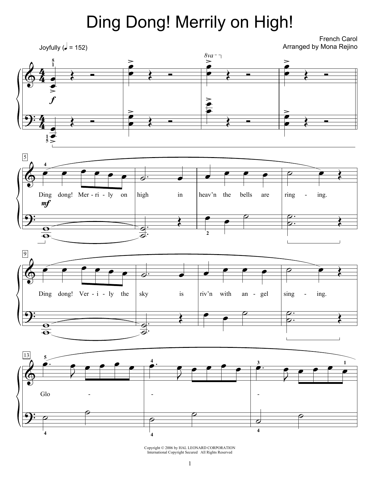 Product gallery: Page 1 of 1 Ding Dong! Merrily On High!, French Carol