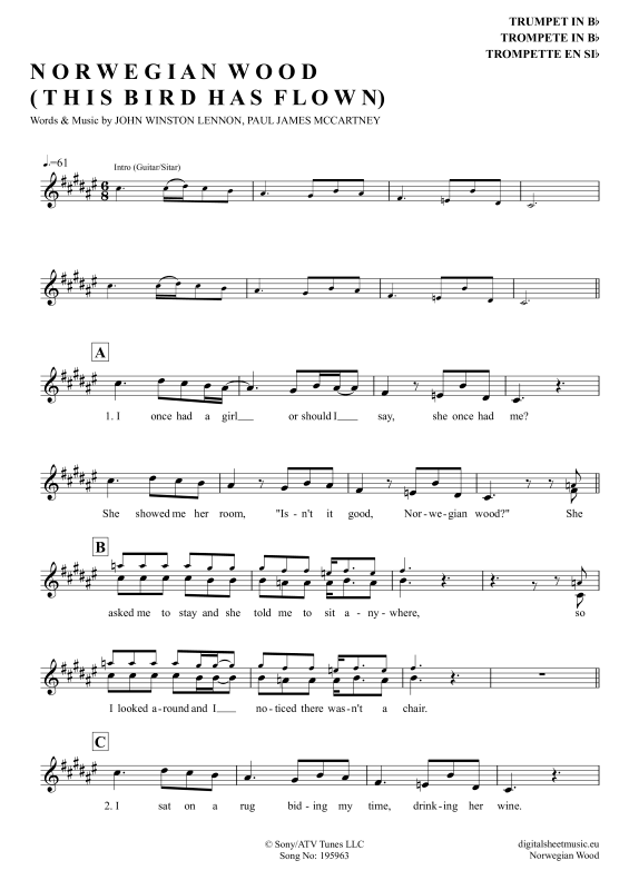 Produktbild zu: Norwegian WoodThe Beatles