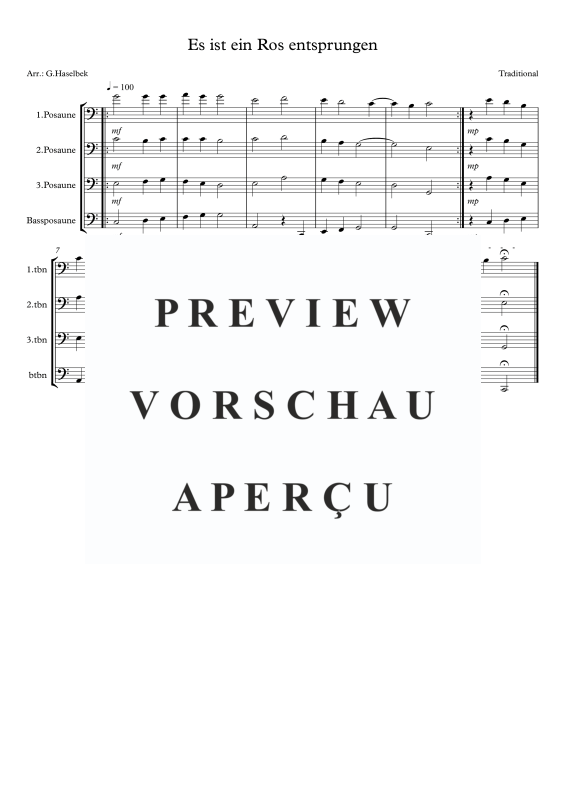 Produktbild zu: Es ist ein Ros entsprungenTraditional
