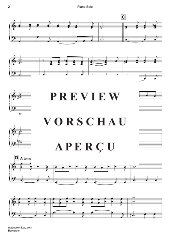 gallery: Barcarole , Simoni Edward, (Klavier einfach)