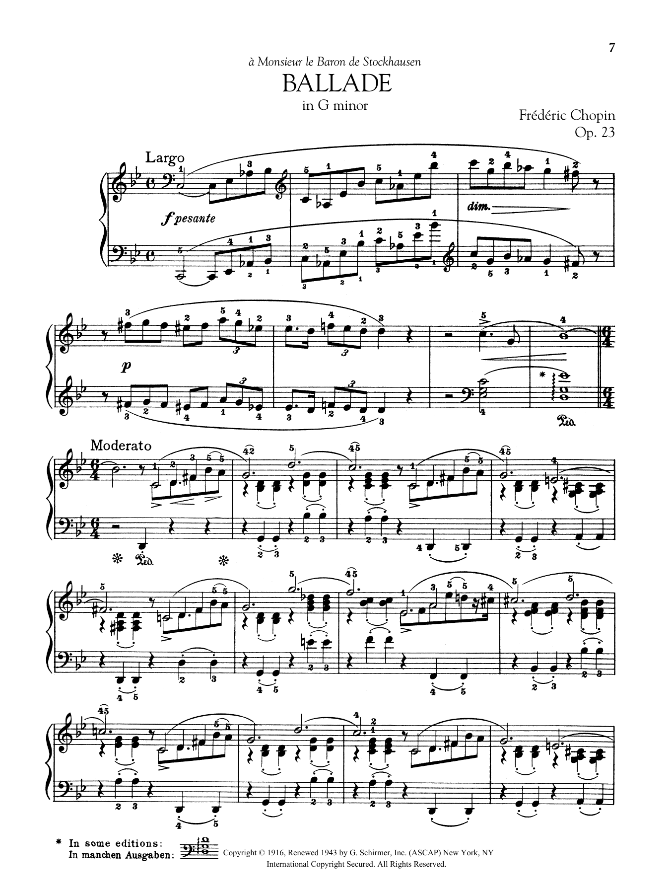 Product gallery: Page 1 of 1 Ballade in G minor, Op. 23, Frédéric Chopin