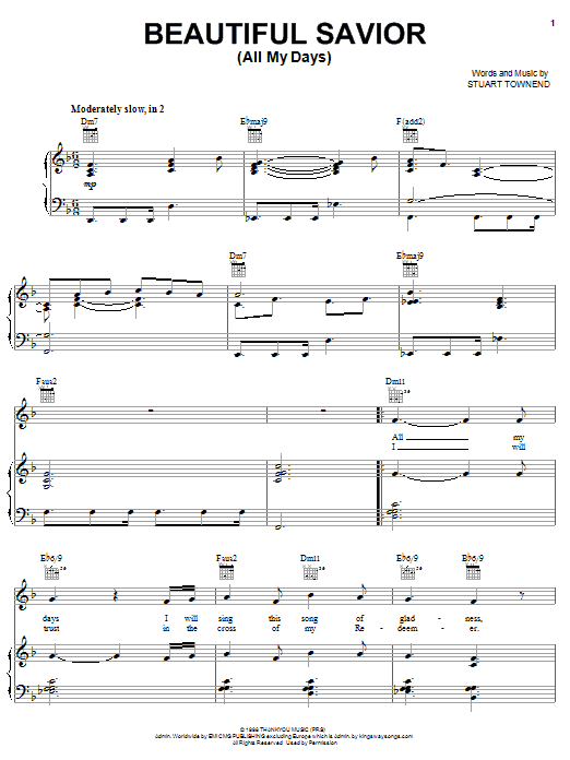 Produktbild zu: Beautiful Savior (All My Days)