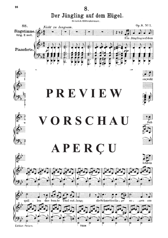 Product gallery: Page 2 of 4 Der Jüngling auf dem Hügel D.702, , Medium Voice and Piano