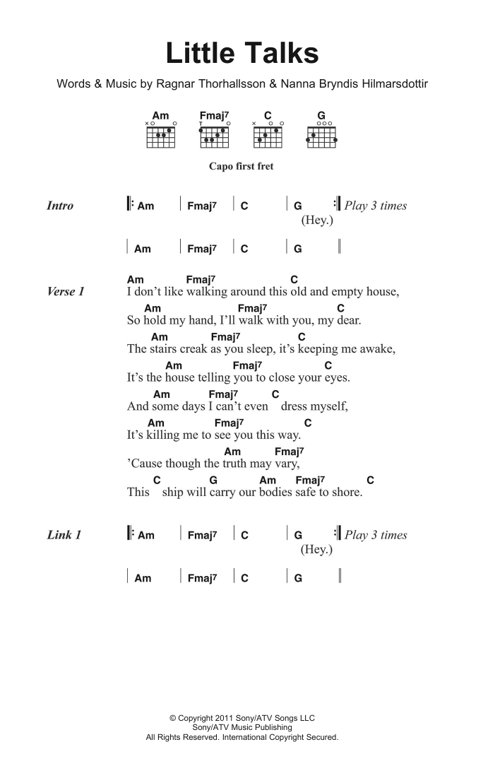 Product picture to: Little Talks - Of Monsters And Men