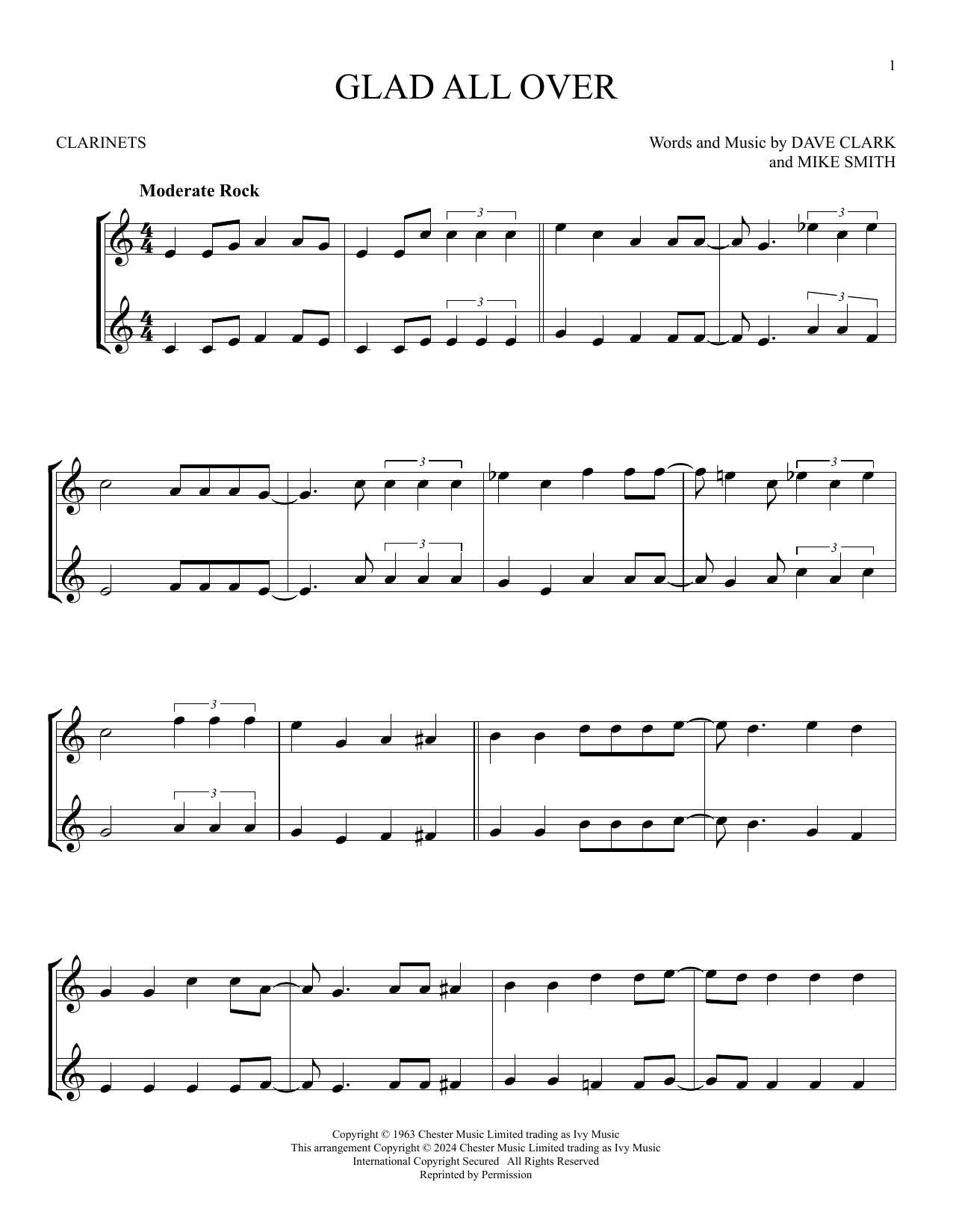 Product gallery: Page 1 of 1 Glad All Over, The Dave Clark Five