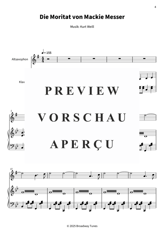 gallery: Die Moritat von Mackie Messer, , (Alt-Saxophon und Klavier)