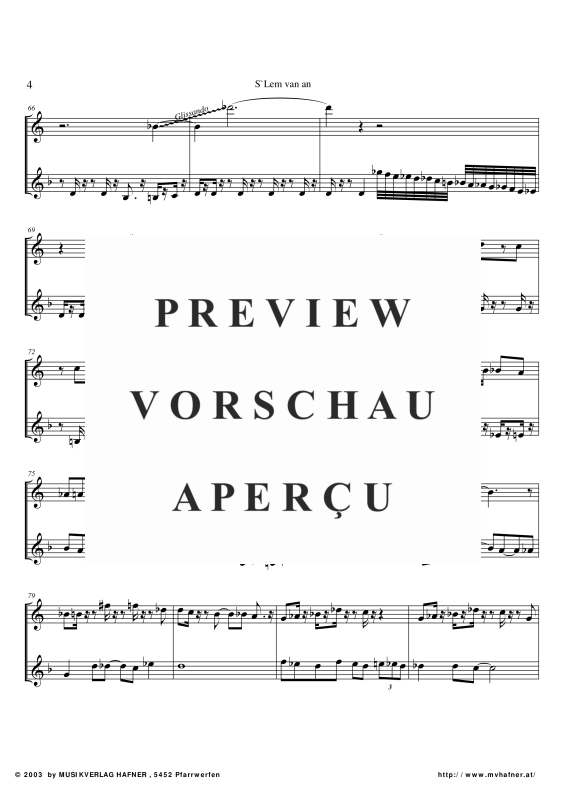 Produktgalerie: Seite 9 von 11 S`Lem van an, , (Duett Trompete in B und Horn in F)