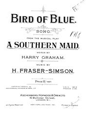 cover: Bird Of Blue, Harold Fraser-Simson, Gesang, Klavier