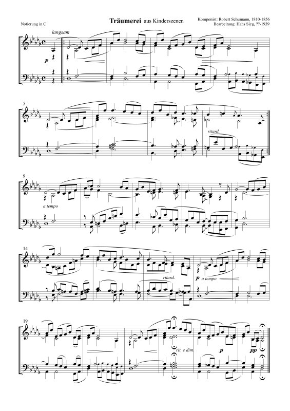 Product picture to: Reverie from Scenes from ChildhoodRobert Schumann