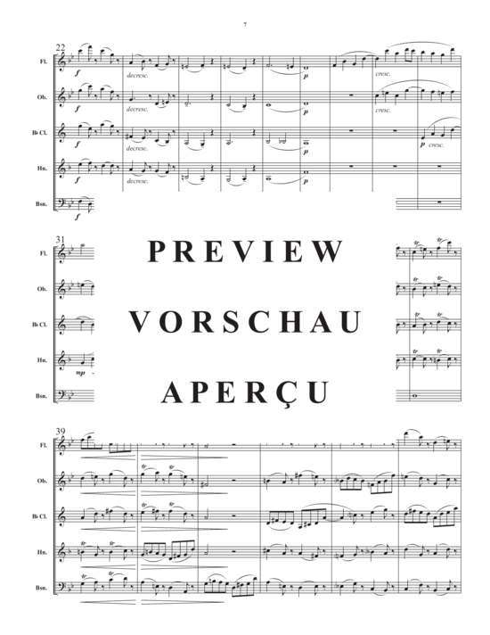Produktgalerie: Seite 9 von 21 Divertimento for Wind Quintet , , (Holzbläser Quintett)