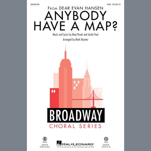 Produktbild zu: Anybody Have A Map? (from Dear Evan Hansen) (arr. Mark Brymer)