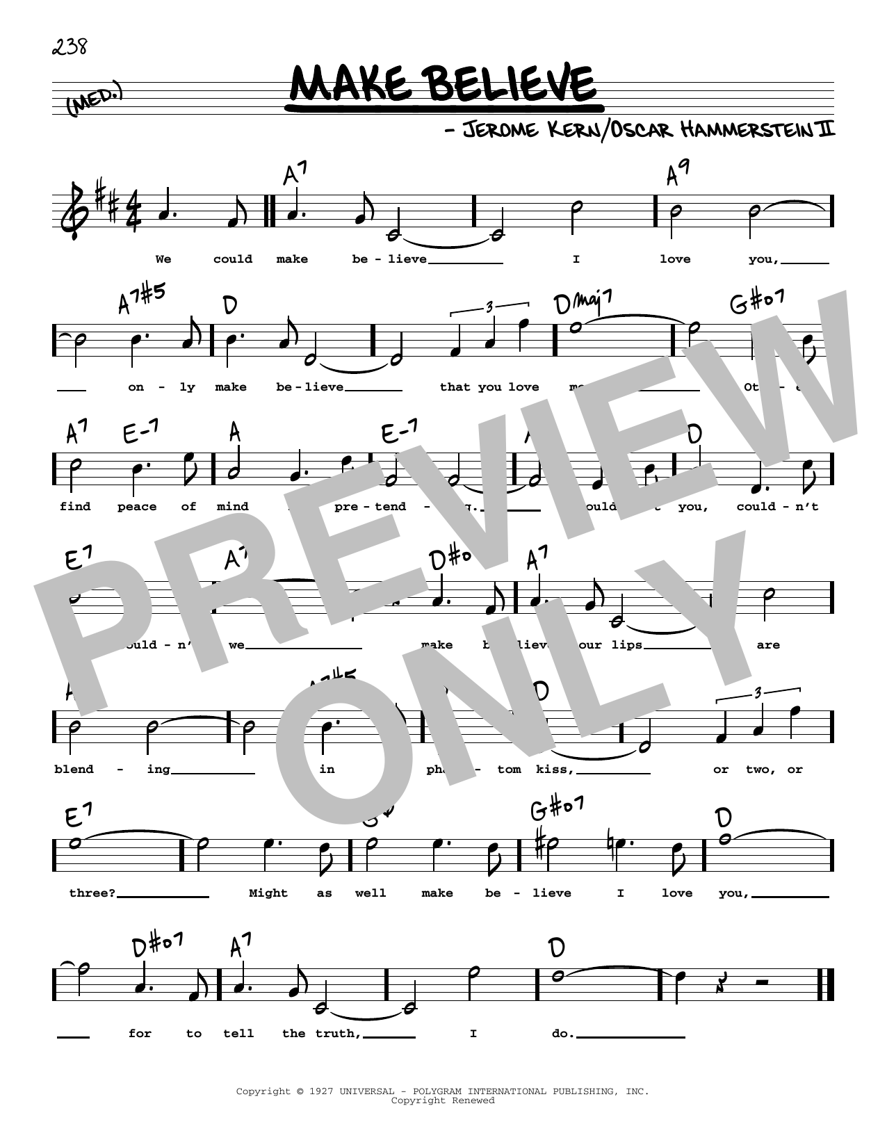 Produktbild zu: Make Believe (High Voice) (from Show Boat)