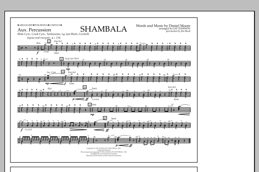 Produktbild zu:  Shambala - Aux Percussion - Jay Dawson