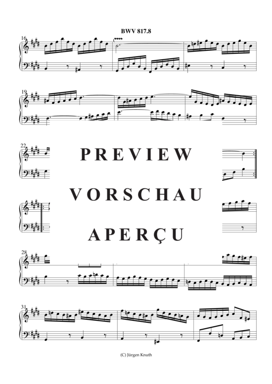 gallery: Französische Suite Nr.6 BWV 817.8 , , (Orgel Solo)