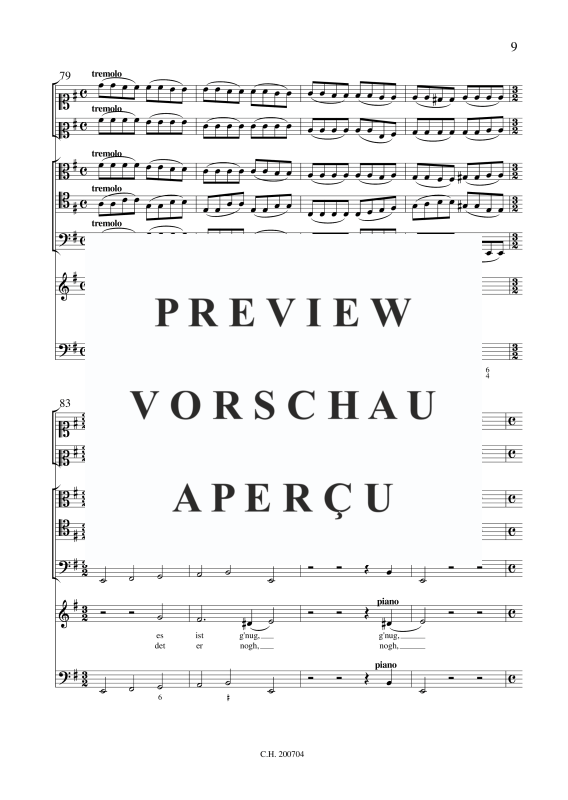 gallery: Es ist gnug, Herr, , (Gemischtes Ensemble Sopran, Streicher und BC)