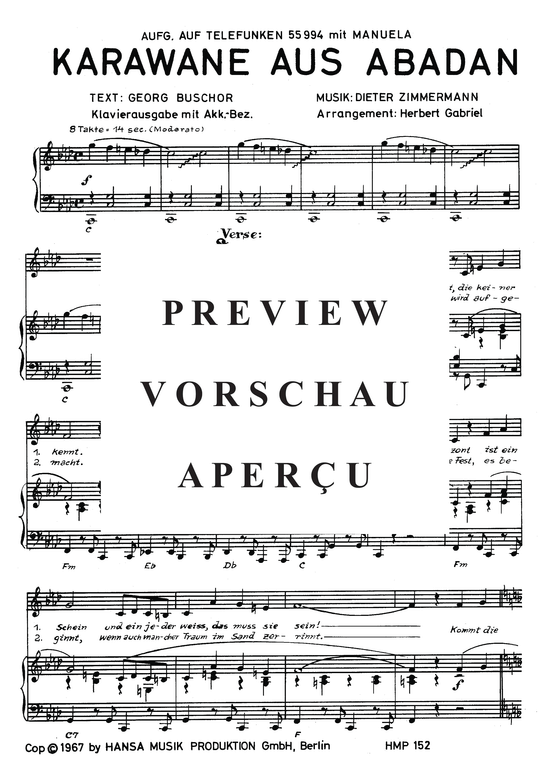 Produktgalerie: Seite 4 von 4 Karawane aus Abadan, 	Manuela, Klavier und Gesang